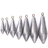 Sauce tipo mar pesca pesos Pack topind plomo Drop Shot peso- la pesca Sinker (- 5 unidades)